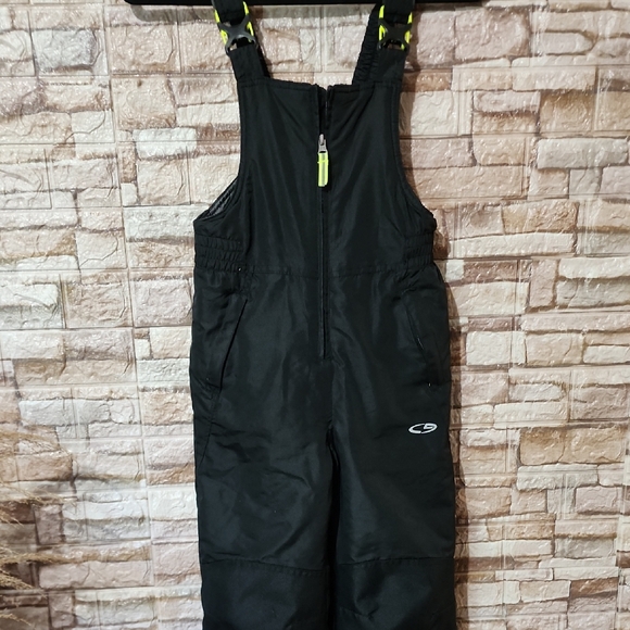 Champion Kids Black Snow Bib Overalls - Picture 1 of 12